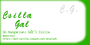 csilla gal business card